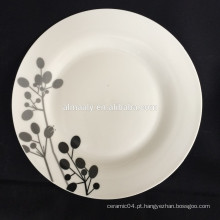 placa cerâmica chinesa, placa da porcelana do linyi, porcelana branca da placa